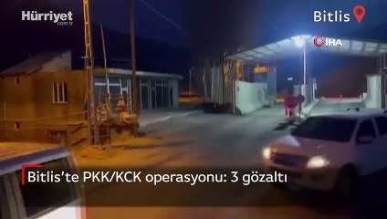 Bitlis’te PKK/KCK operasyonu: 3 gözaltı