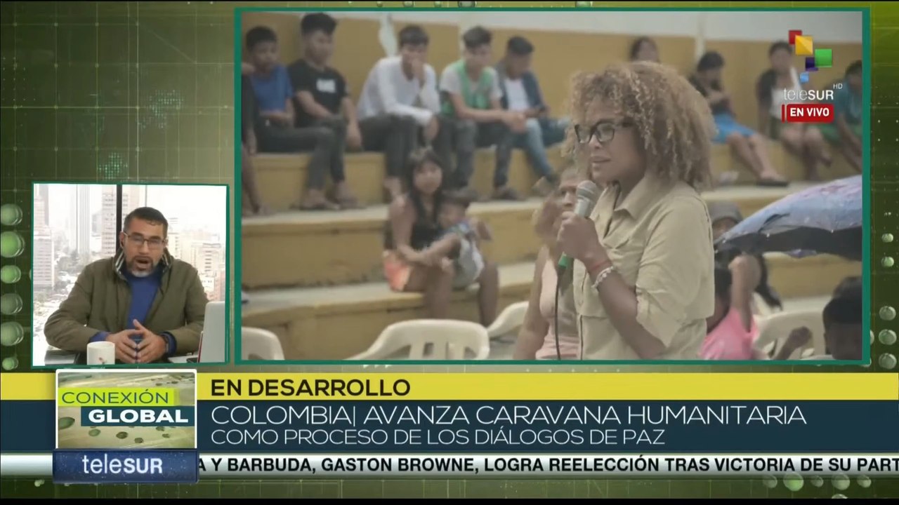 Colombia: Avanza caravana humanitaria como símbolo del proceso de diálogos de paz