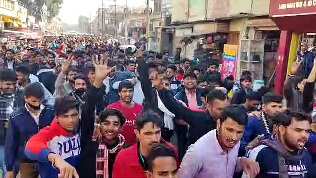 युवाओं ने निकाली आक्रोश रैली ,23 जनवरी को करेंगे विधानसभा घेराव