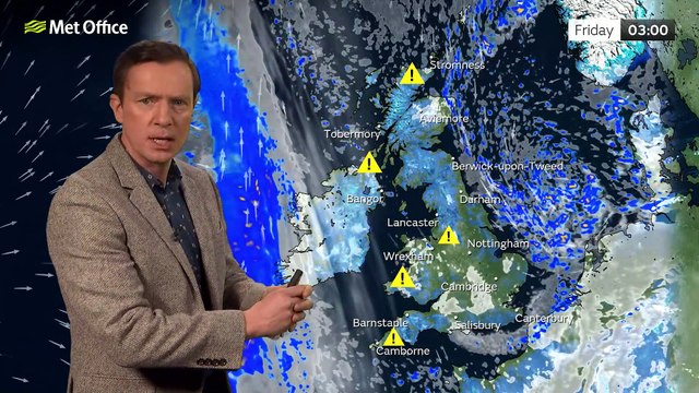 Met Office Evening Weather Forecast 19/01/23 - Scottish showers, clearer elsewhere