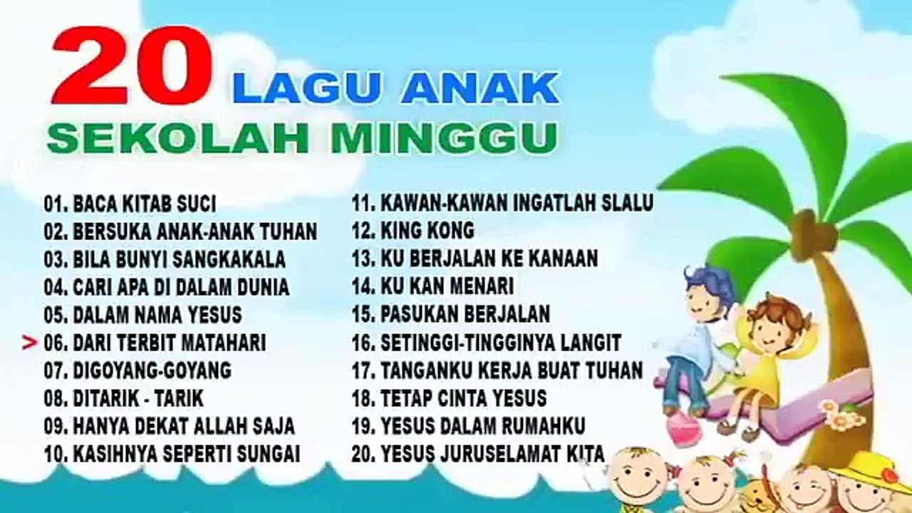 20 lagu sekolah minggu - video Dailymotion