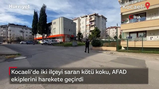 Kocaeli’de iki ilçeyi saran kötü koku, AFAD ekiplerini harekete geçirdi