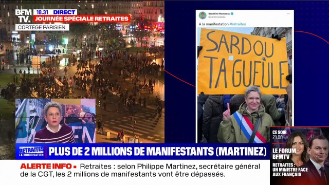 Je trouve que c'est pitoyable : Bruno Pomart reproche à Sandrine Rousseau sa photo avec une pancarte Sardou ta g*****