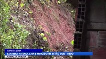 Barreira ameaça cair e moradores estão com medo