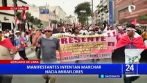 Protestas en Centro de Lima: Manifestantes realizan nueva movilización contra Dina Boluarte