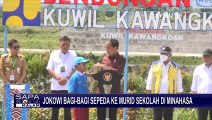 Jokowi Kembali Gelar 'Kuis' Berhadiah Sepeda saat Resmikan Bendungan Kuwil Kawangkoan
