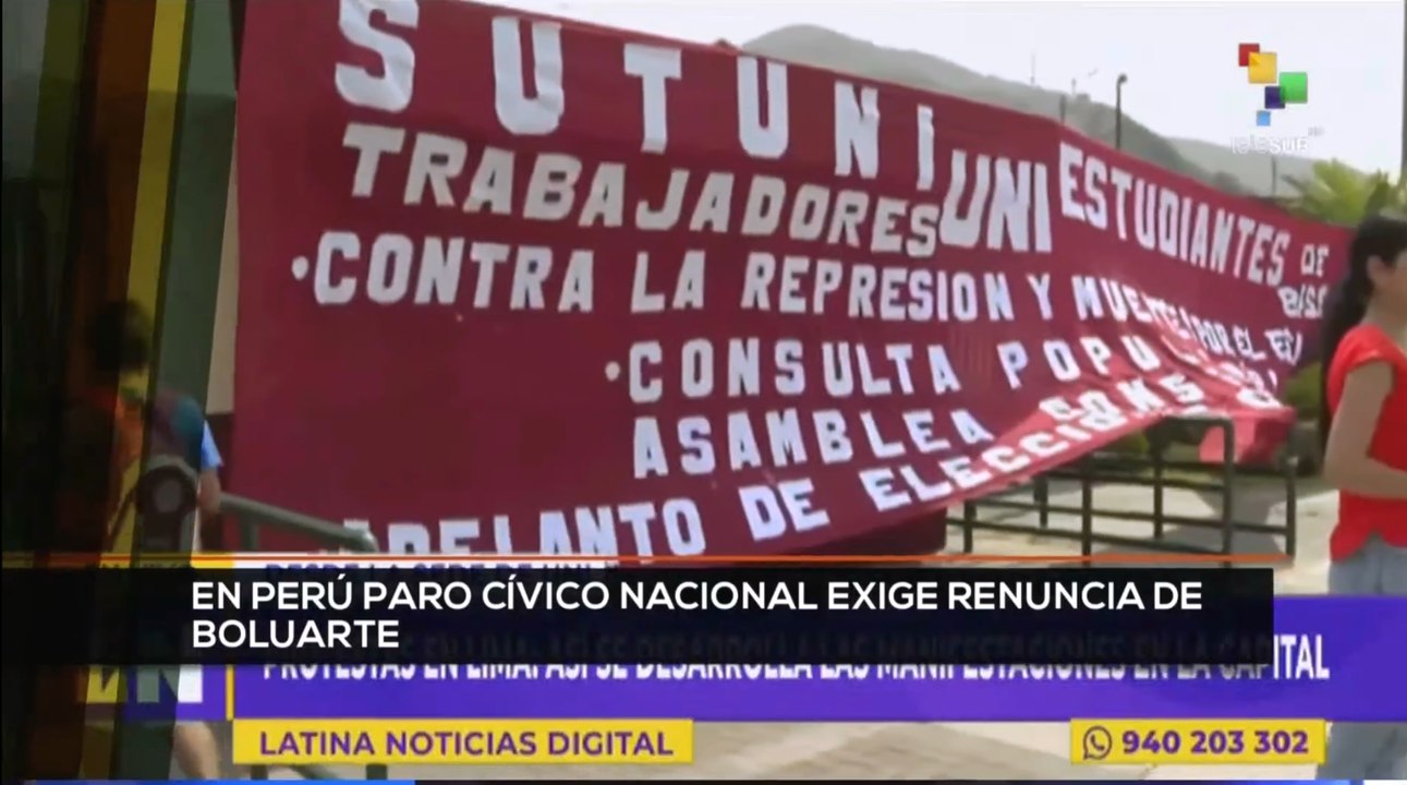 TeleSUR Noticias 15:30 19-01: Perú clama el fin del gobierno de Dina Boluarte