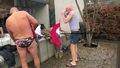 Watch: Ukrainians plunge into icy waters to mark Epiphany amid war