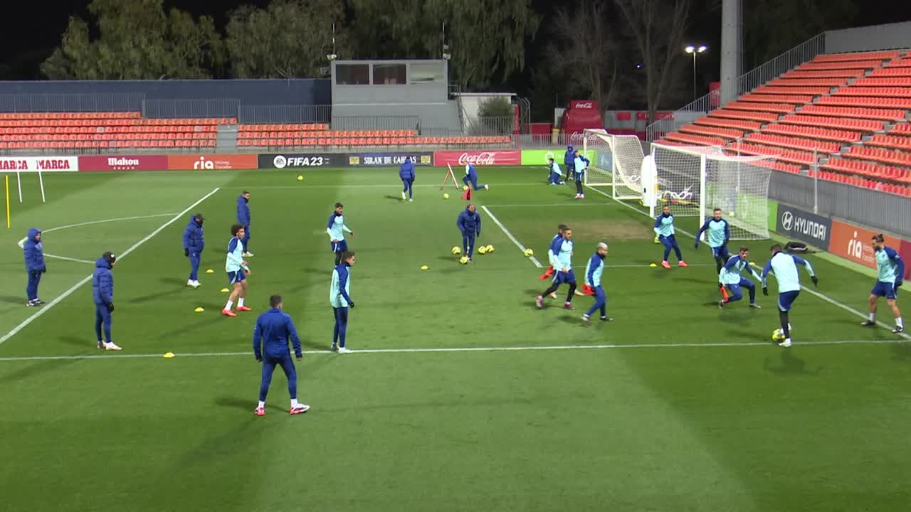 Así fue el primer entrenamiento de Memphis con el Atleti