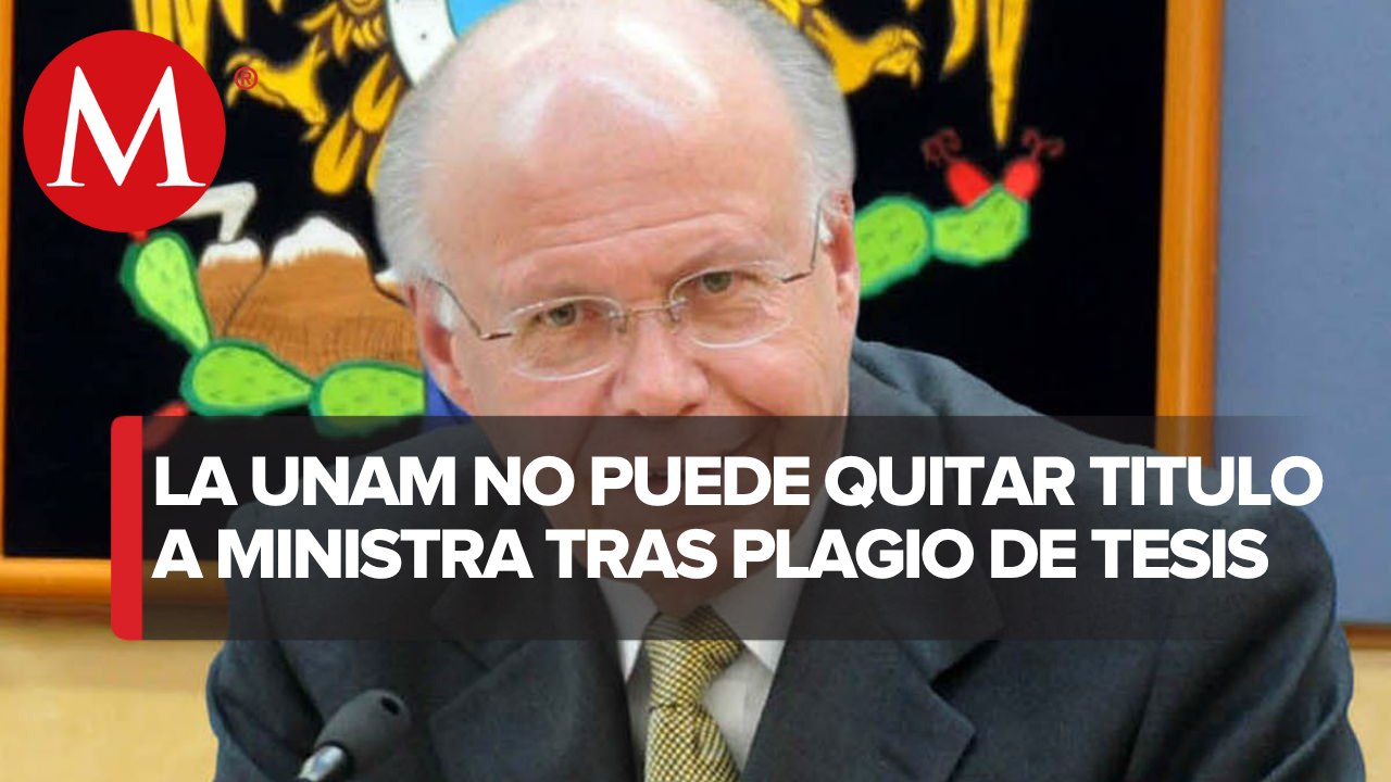 "Autoridades universitarias no puede retirar título a Esquivel", dice ex rector de la UNAM
