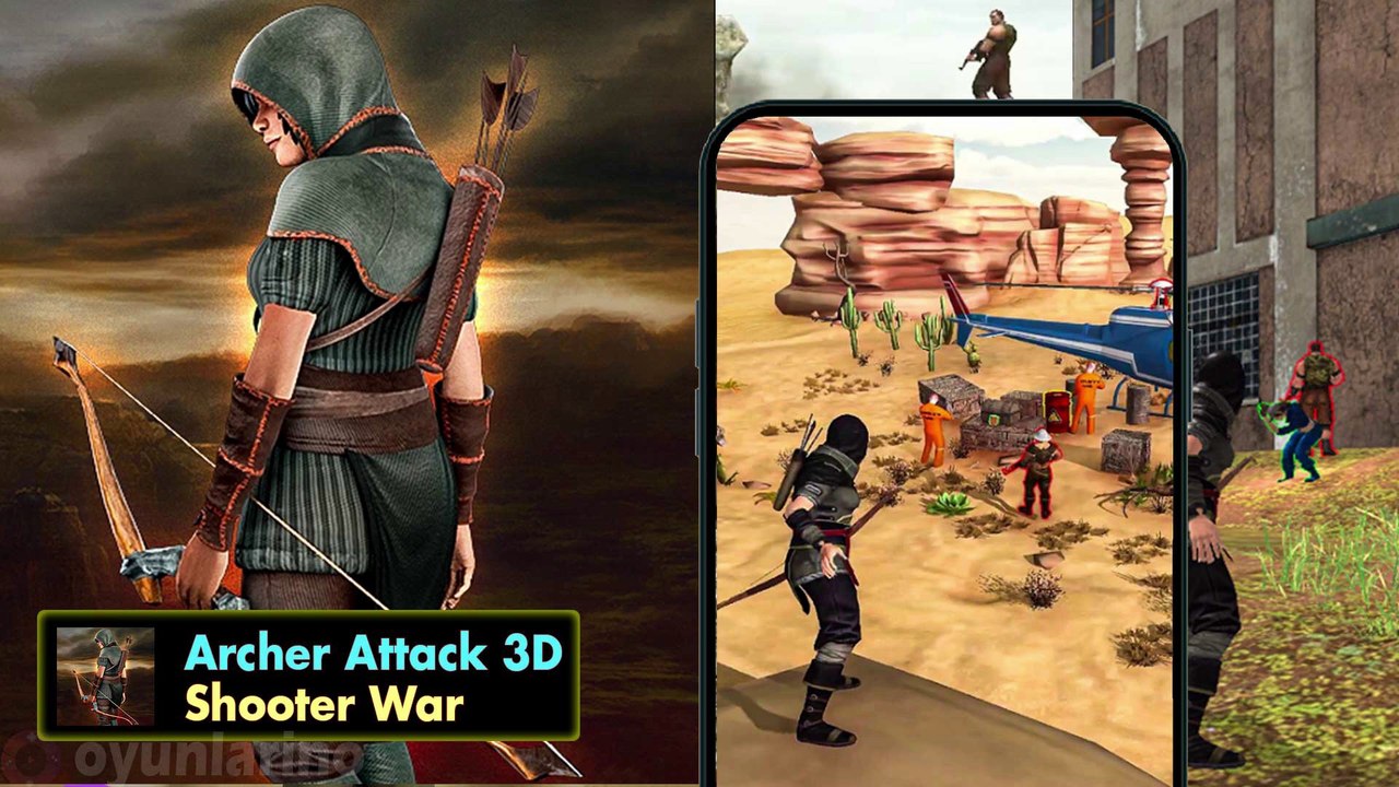 Archer Attack 3D: Shooter War Game Official  Android IOS GamePlay Trailer