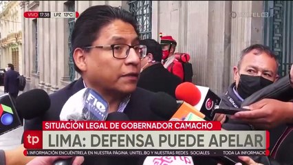 Liberación de Camacho se discute en la justicia y no en las calles, dice ministro Lima