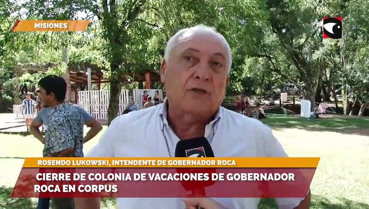 Cierre de colonia de vacaciones de Gobernador Roca en Corpus