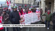 Manifestation contre la réforme des retraites : 1,12 million de manifestants en France