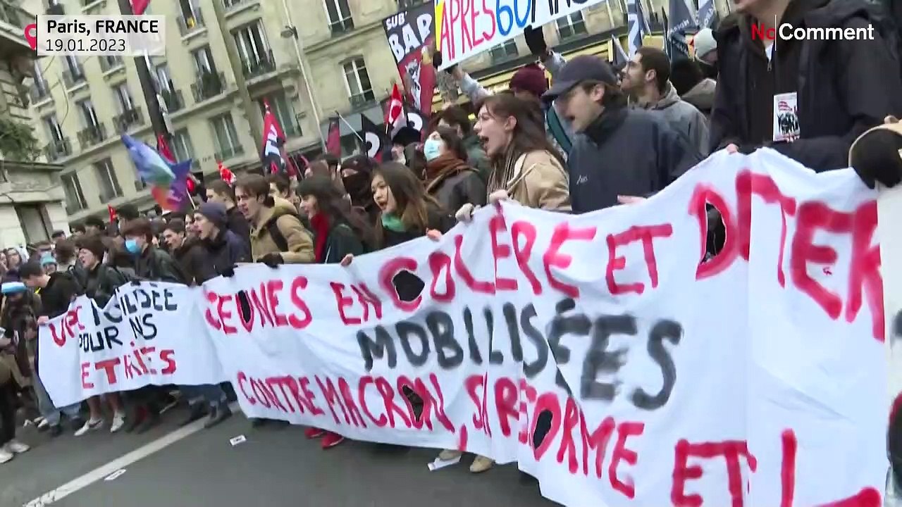 'Wir wollen leben, nicht nur überleben' Großprotest gegen Rentenreform in Frankreich