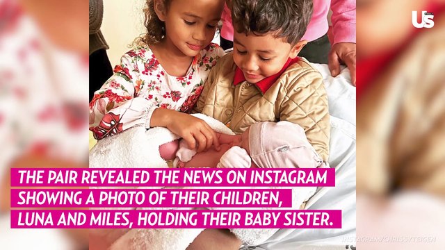 John Legend and Chrissy Teigen Reveal New Baby’s Name and 1st Family Photo