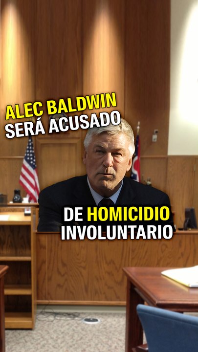 Alec Baldwin será acusado de homicidio involuntario