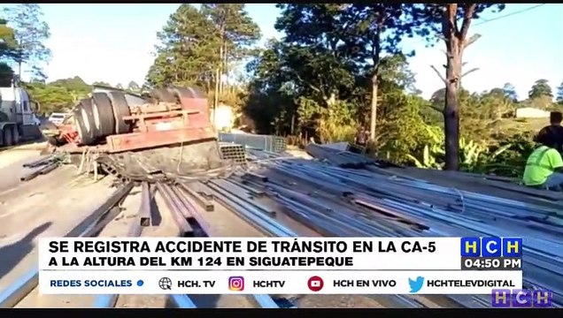 Fuerte accidente vial deja pérdidas materiales en la carretera al norte del país