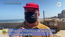 Suman 50 incendios de pastizales en Coatzacoalcos