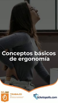 Conceptos básicos de ergonomía