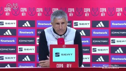 Setién: “El Madrid es el Madrid”