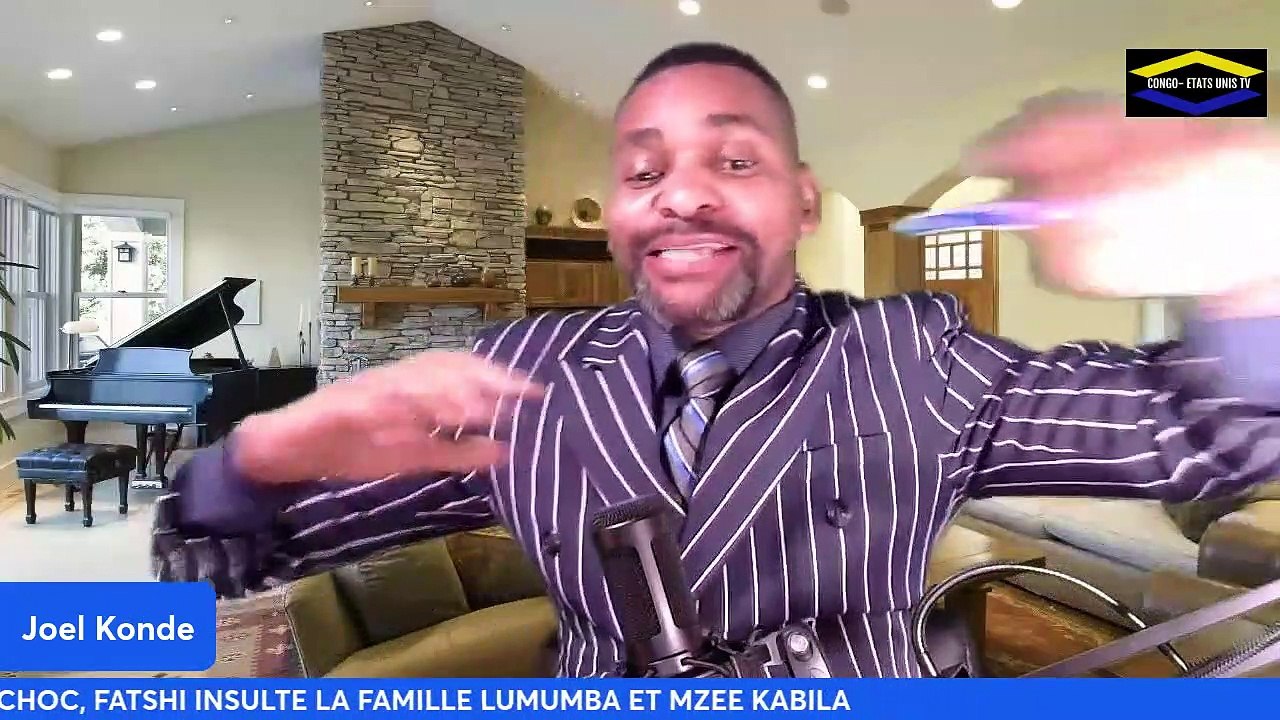 INFOS EXPLIQUEE 19-01 L'AVENTURE DE FATSHI A DEVOS(BISELELE) INJURE ENVERS LUMUMBA ET MZEE KABILA