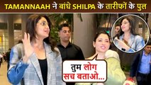 Tamannaah Bhatia Showers Love On Shilpa Shetty In Front Of media