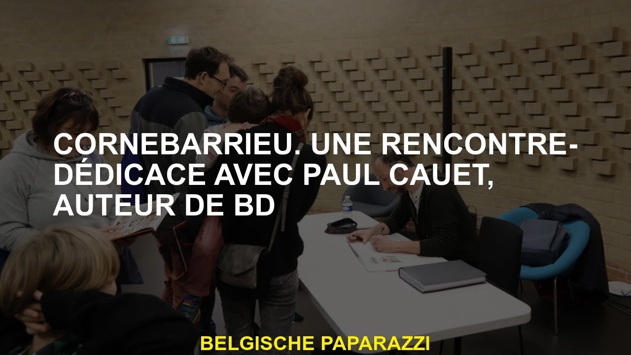 Cornebarrieu.a réunion dédiée avec Paul Cauet, auteur de Comics