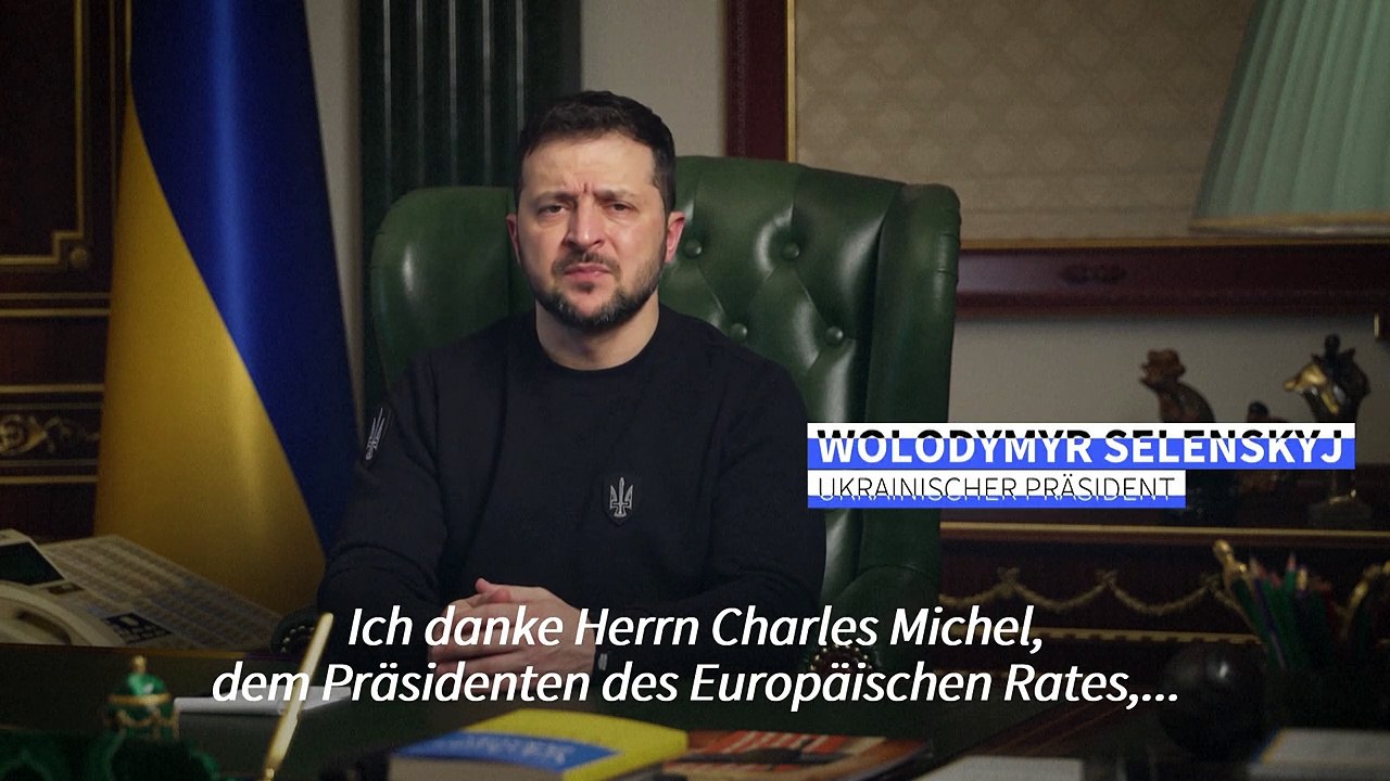 Selenskyj bekräftigt vor Ramstein-Treffen Wunsch nach Panzern