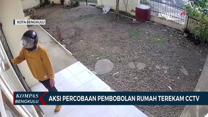 Aksi Percobaan Pembobolan Rumah Terekam CCTV