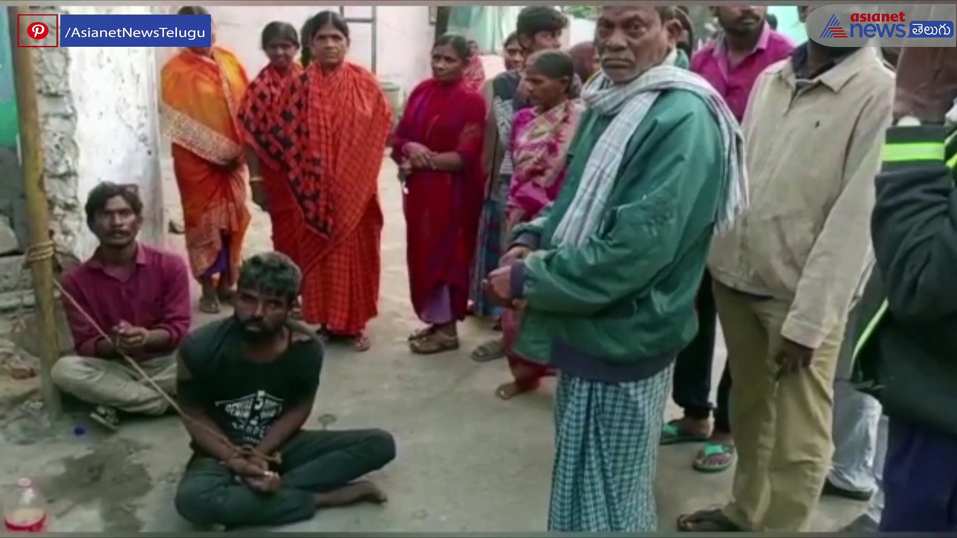 గోదావరిఖనిలో పట్టుబడ్డ అంతర్రాష్ట్ర దొంగలు...తాళ్ళతో కట్టేసి దేహశుద్ది  