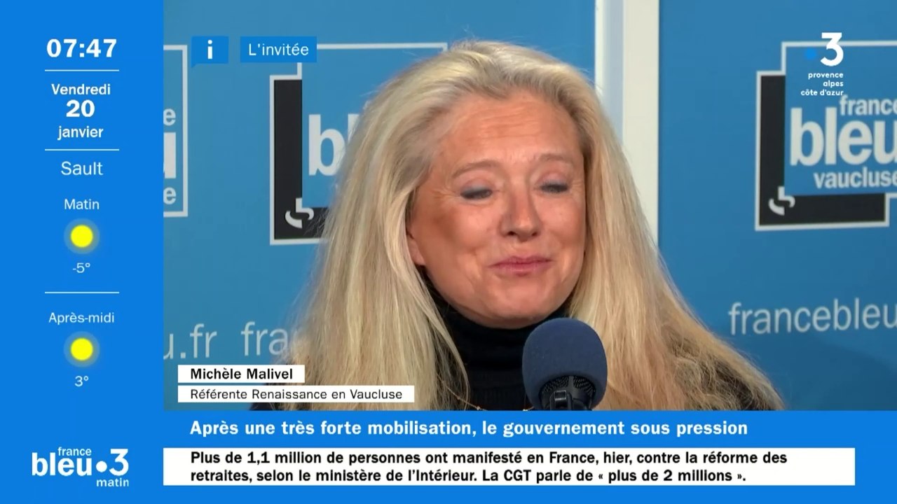 Michèle Malivel invitée 7h45 France Bleu Vaucluse