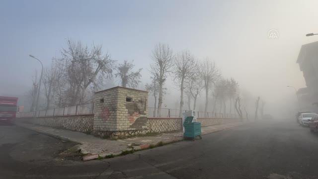KAHRAMANMARAŞ - Yoğun sis görüş mesafesini 10 metreye kadar düşürdü