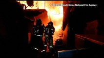 Seul, a fuoco baraccopoli nel quartiere Gangnam: bruciate 60 case