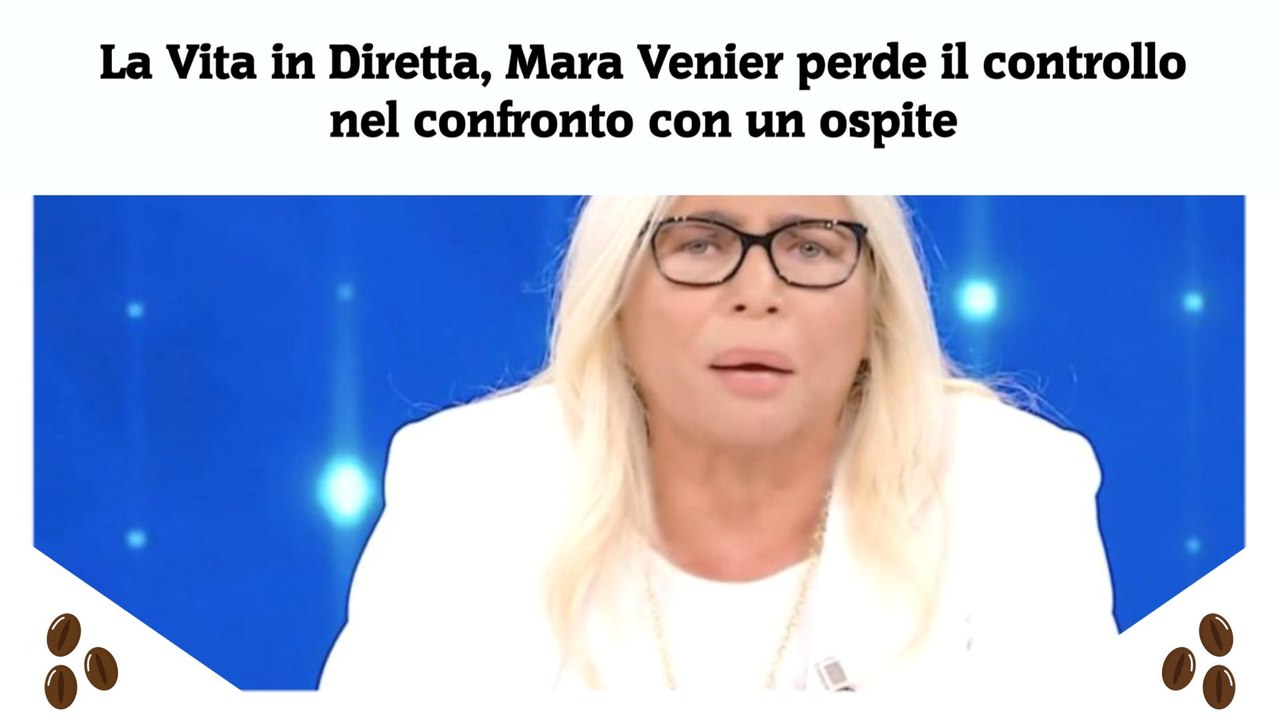 La Vita in Diretta, Mara Venier perde il controllo nel confronto con un ospite