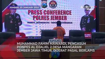 Descargar video: Cabuli 4 Santriwati, Fahim Dijerat Pasal Berlapis dan Terancam 15 Tahun Penjara