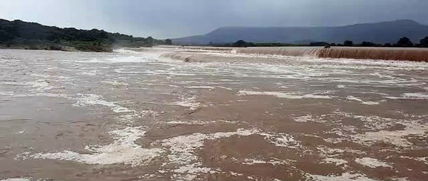 केन बेतवा लिंक परियोजना स्थल का बोर्ड