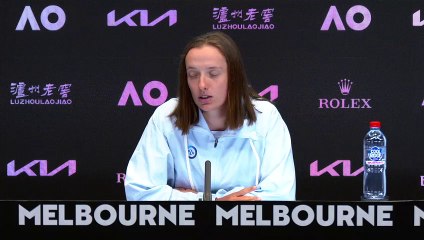 Open d'Australie 2023 - Iga Swiatek : "I remember I was so stressed that there was a live streaming on Internet, and I just couldn't focus because of that (smiling)"