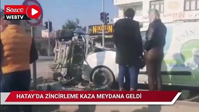 Zincirleme trafik kazasında anne ve 4 çocuğu yaralandı