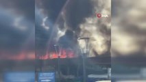 İznik'te sazlık alanda korkutan yangın: Alevler yerleşim yerlerine yaklaştı