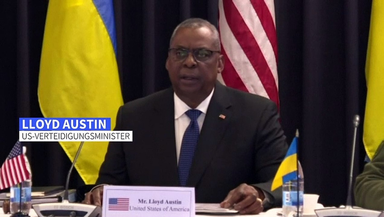USA rufen in Ramstein zu mehr Unterstützung für die Ukraine auf