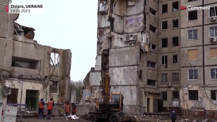 Watch: Residents in Dnipro come to terms with life after deadly missile attack