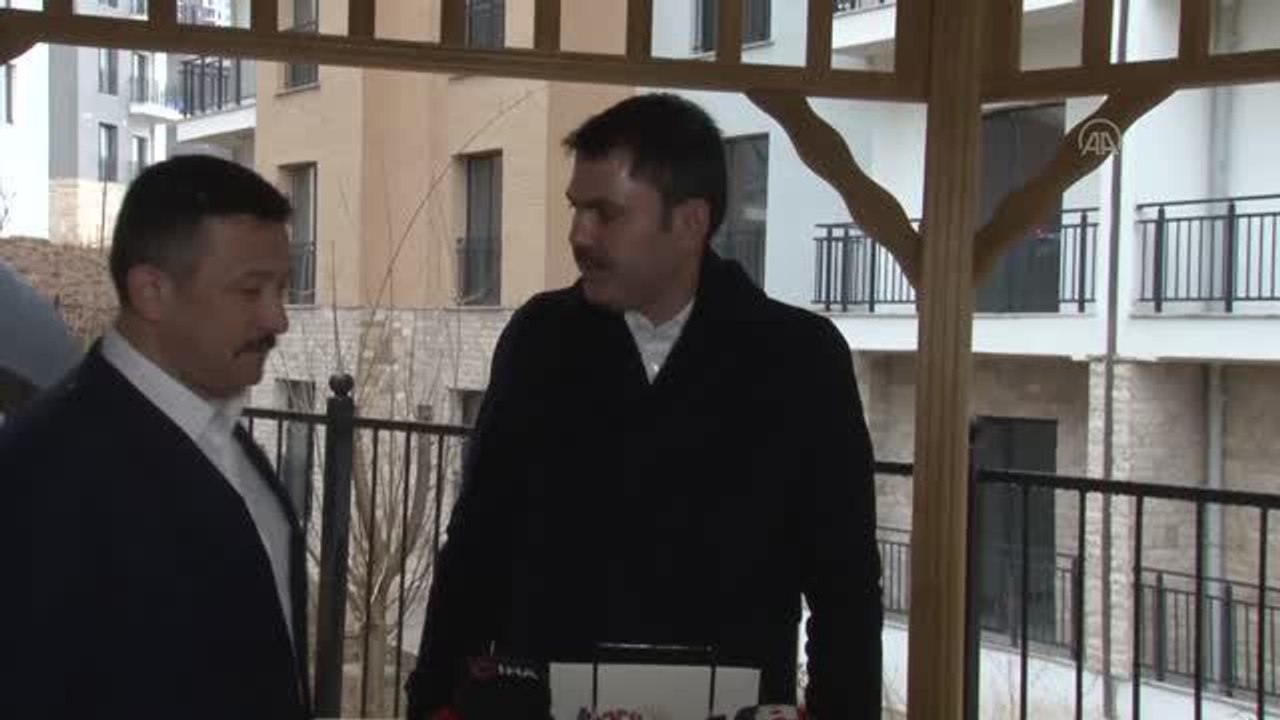 Bakan Kurum: "(Deprem konutları) Bugüne kadar 4 bin 604 konutun yapımını tamamladık"