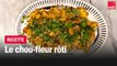 Chou-fleur rôti aux épices, cacahuètes et lait de coco - Les recettes de François-Régis Gaudry
