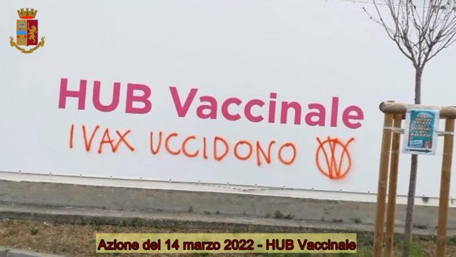 No Vax imbrattavano muri di scuole, banche e ospedali: stanato il gruppo V_V (20.01.23)