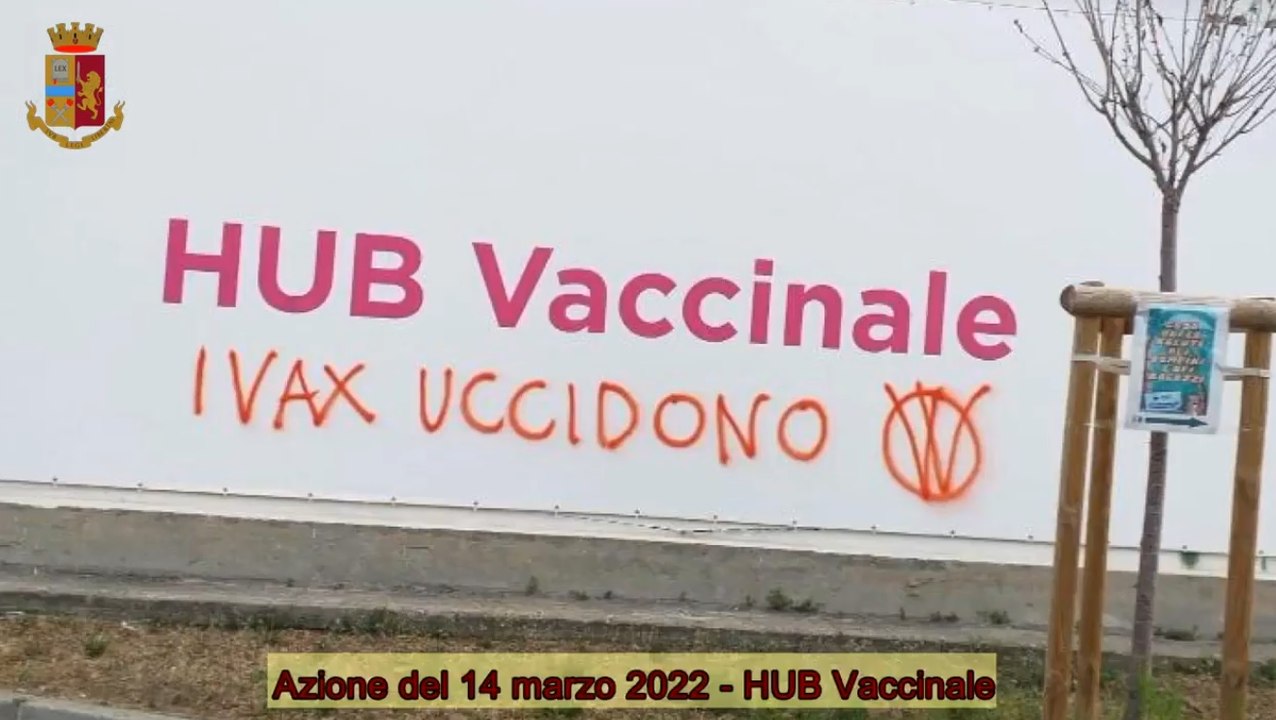 No Vax imbrattavano muri di scuole, banche e ospedali: stanato il gruppo "V_V" (20.01.23)