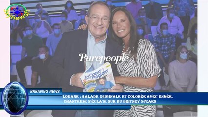 Louane : Balade originale et colorée avec Esmée,  chanteuse s'éclate sur du Britney Spears