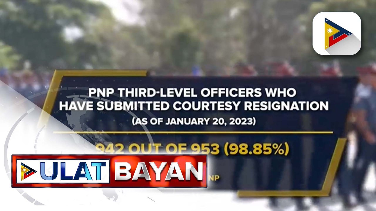 Pres. Ferdinand R. Marcos Jr., dedesisyunan ang binuong 5-man committee na susuri sa inihaing courtesy resignation ng third level officers ng PNP