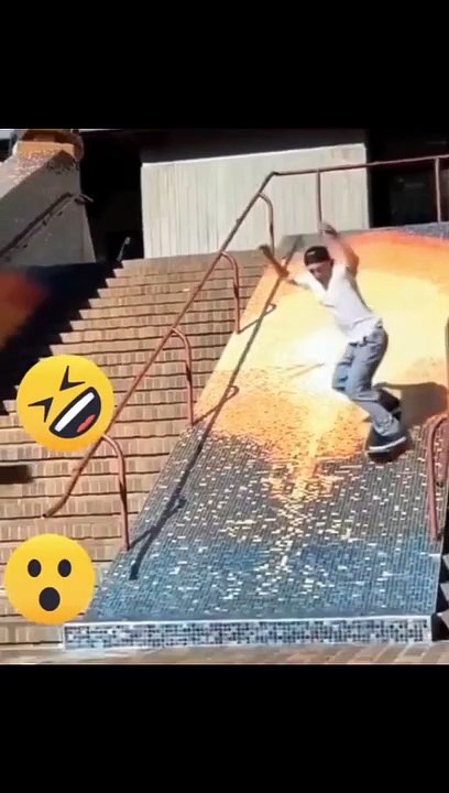 crazy slide momment