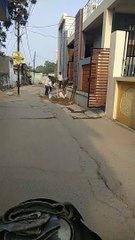 Construction of stairs in the road, no one can stop it